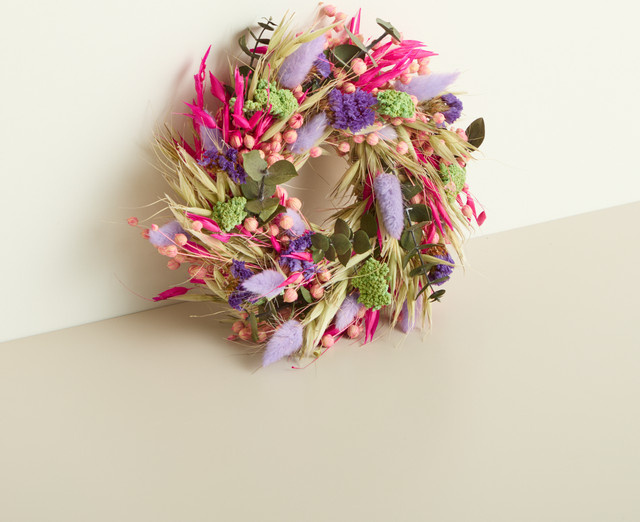 Trockenblumenkranz Green Living von BLUME2000 in Flieder Mix und Multicolour - Bild 1