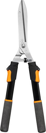 Fiskars Heckenschere in Schwarz und Orange mit ergonomischer Form aus Stahl und Kunststoff, Länge: 83 cm - Bild 1