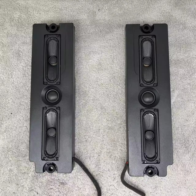 GHXAMP 2-Wege-Passiv-Bücherregallautsprecher Set in Schwarz mit Dual Mid-Bass und Hochtönern für Stereo-Sound und Center-Kanal - Bild 1