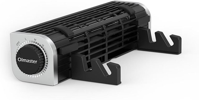 Olmaster CF-1691 USB-Laptop-Kühler mit horizontaler Achse in Schwarz - Bild 1