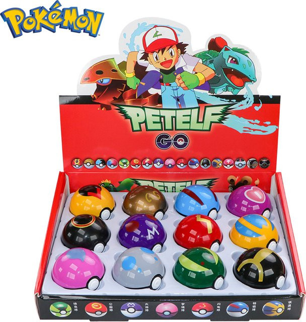 TAKARA TOMY Pokémon Ball Figur, 12-teiliges Set, Pikachu, Actionfiguren - Bild 1