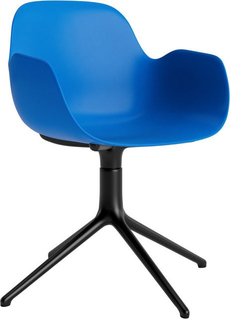 Normann Copenhagen Form Drehsessel mit Armlehnen in Blau - Bild 1