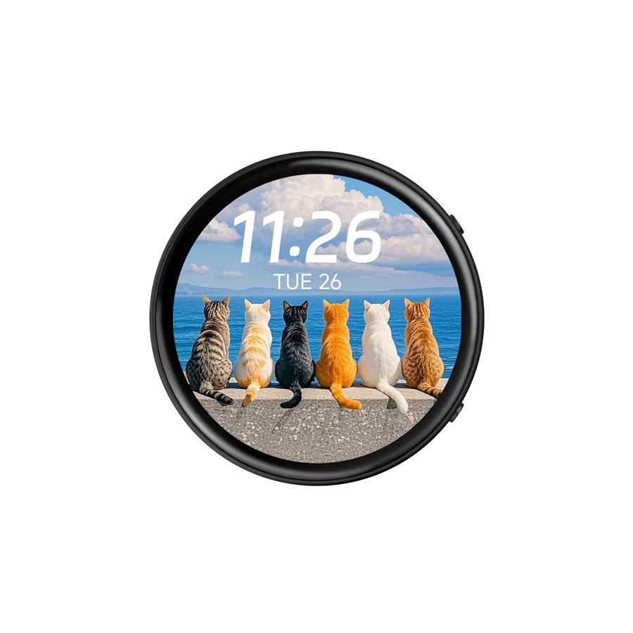 Waveshare Tuya T5-E1 Rundes AMOLED Entwicklungsboard 1,75 Zoll, 466 x 466 QSPI-Schnittstelle, Schwarz, unterstützt Tuya Smart Global AI Cloud - Bild 2
