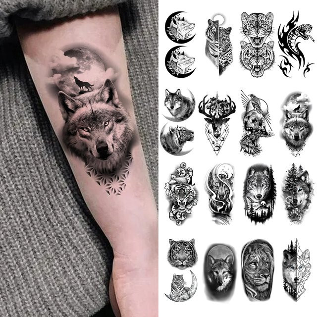 YOEMTAT Temporäre Tattoo Aufkleber Wasserdicht, 10 Stück, Unisex - Bild 1