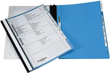 DURABLE Personalhefter mit Hängeschiene A4 aus Kunststoff in Blau, 5 Stück - Bild 1