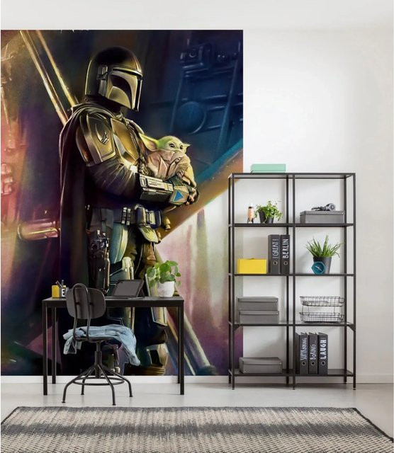 Disney Fototapete Mandalorian Savior Multicolor Vlies, Breite: 280 cm, Höhe: 200 cm - Bild 1
