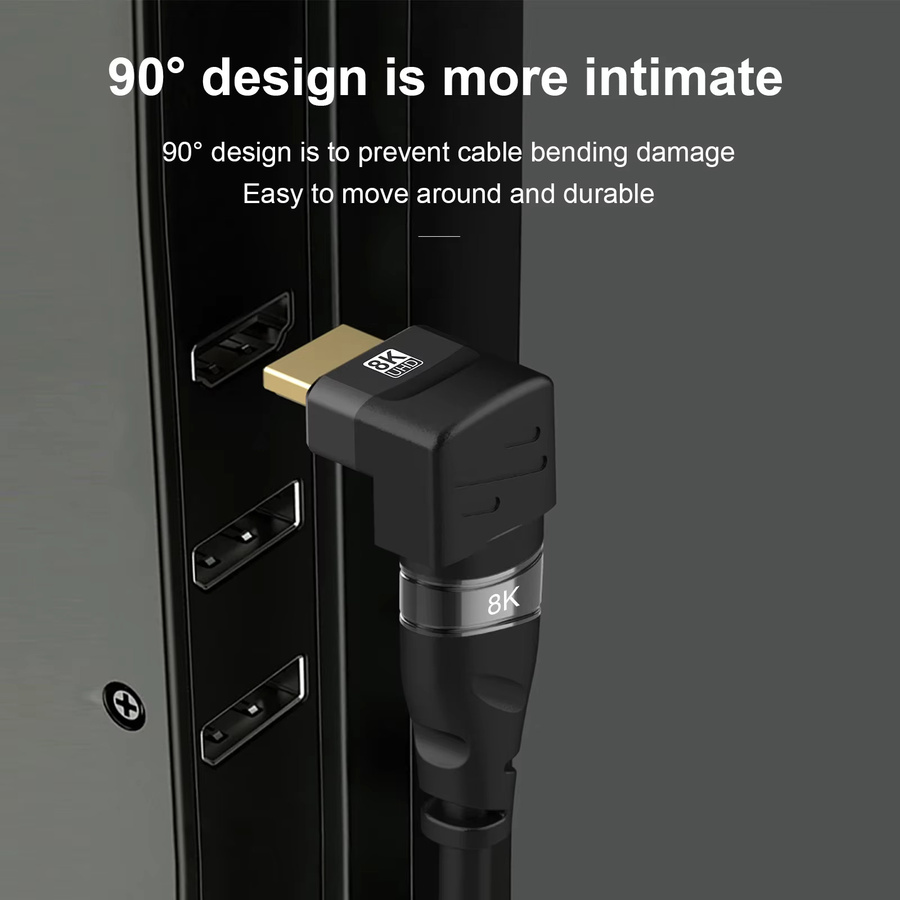 FDBRO HDMI 2.1 Kabeladapter Buchse auf Buchse in Schwarz für 8K HDTV PS5 und Laptop - Bild 5