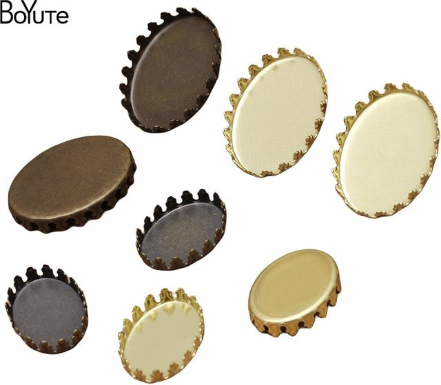 Boyute Cabochon-Basis, antik bronze beschichtet, oval, 13*18mm und 18*25mm - Bild 1