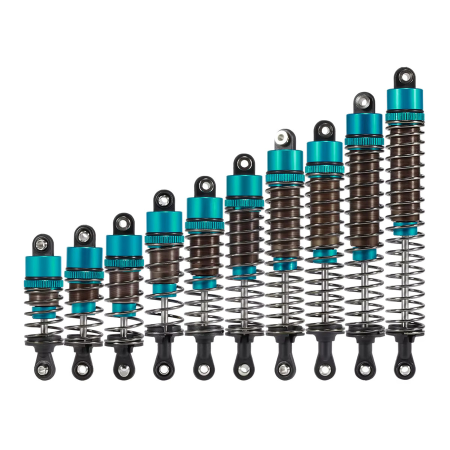 YSIDO Einstellbare Ölgefüllte Stoßdämpfer, 4-teiliges Set, 1:10, Blau, Metall - Bild 2