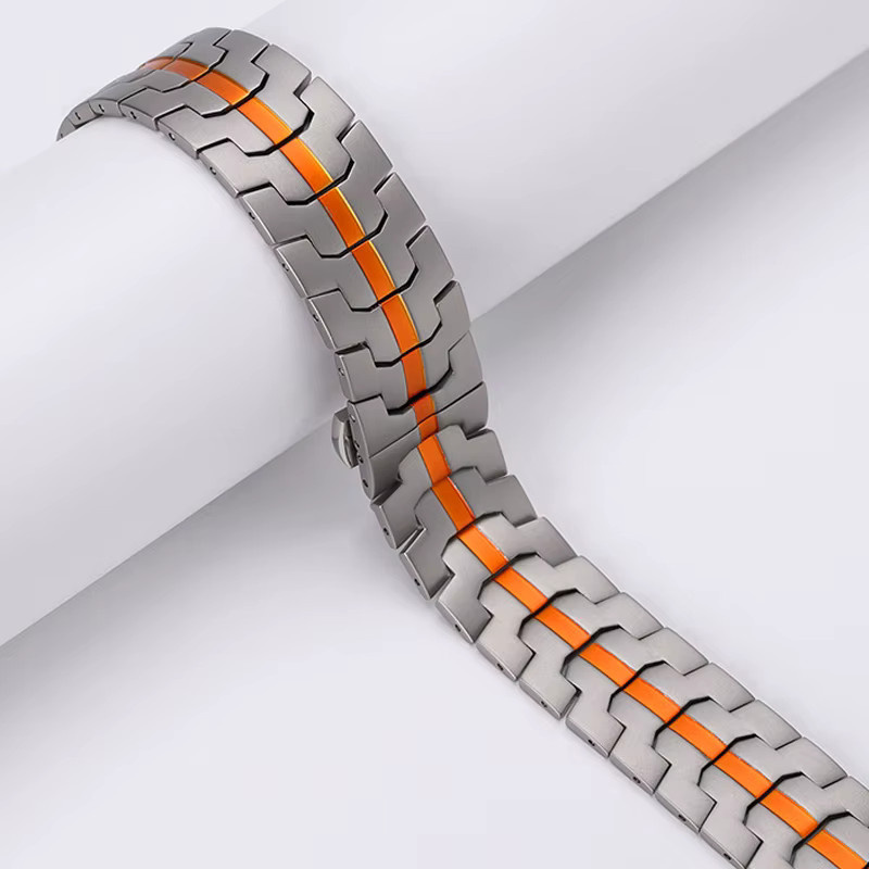 jansin Uhrenarmband Edelstahl, Silber, Unisex, für Samsung Galaxy Watch Ultra 47mm - Bild 3