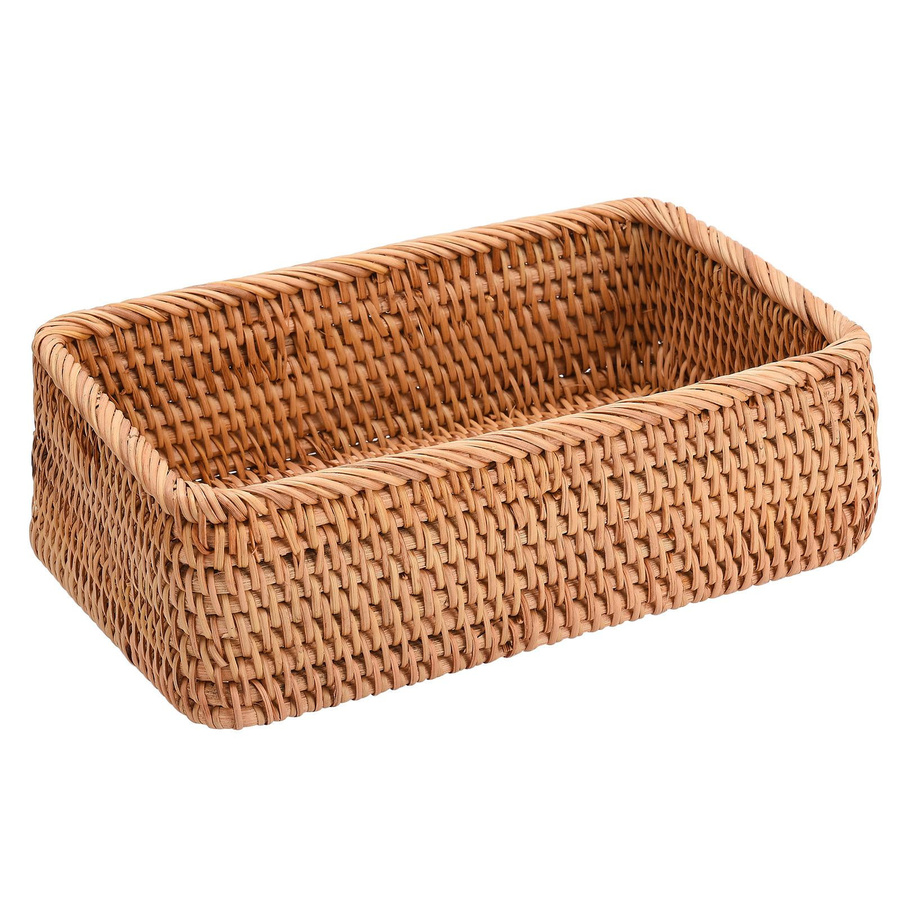 Handgewebter Rattan Aufbewahrungskorb von OutsideWorld in Rechteckig für deine Küche oder dein Wohnzimmer - Bild 2