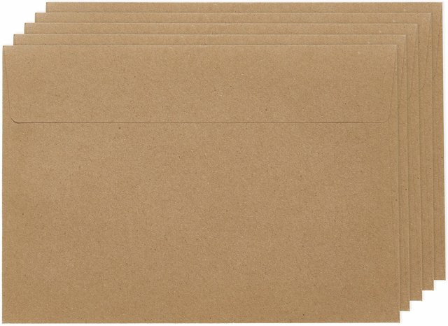 Rico Design Paper Poetry Renew Umschläge C5 aus Kraftpapier - Bild 1