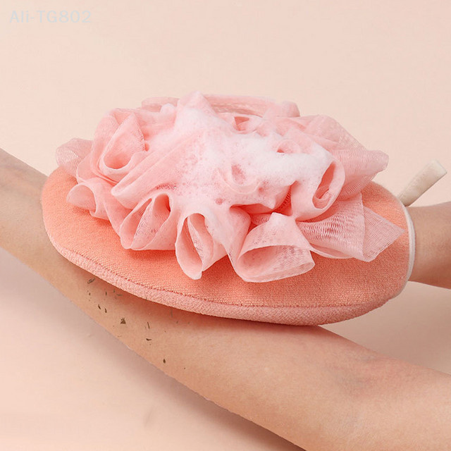 HNKMP Exfolierende Doppelseitige Handschuhe, pink, Unisex - Bild 1