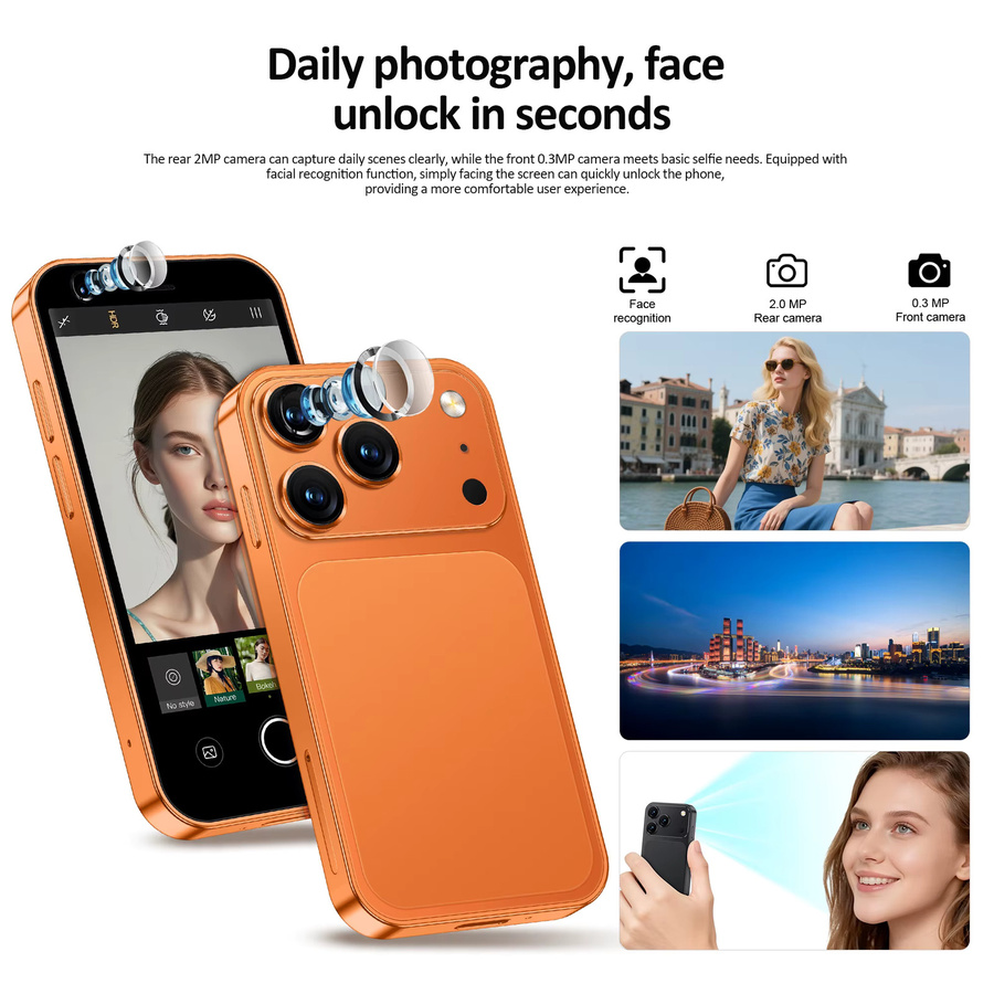 SERVO 18SE MINI 3G Smartphone in Silber mit Android-System, 16 GB ROM, 2 MP Kamera und WiFi für 2 SIM-Karten - Bild 6