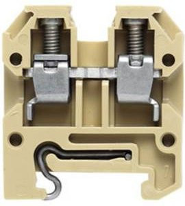 Weidmüller Durchgangsreihenklemme 0359560000 in Beige und Gelb, 100 Stück - Bild 1