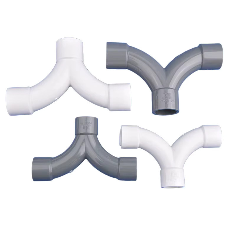 SgooHan PVC-Rohr Verbindungsstücke Set mit T-Stück, Bogen und Y-Splitter für die Gartenbewässerung in Grau und Weiß, Durchmesser: 20 mm, 25 mm, 32 mm - Bild 2