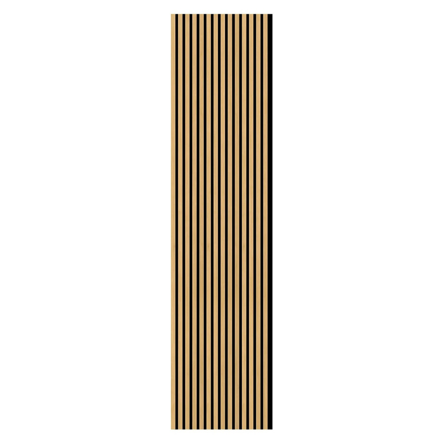 FN Acustico Akustikplatte aus PET und MDF Furniert in Eiche Natur, B: 57,25 cm, H: 240 cm, T: 1,9 cm - Bild 2