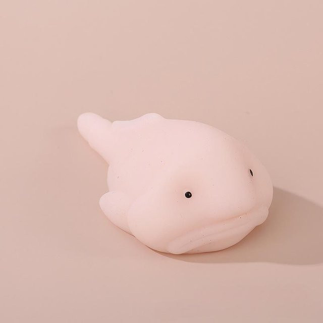 Binchi Blobfisch Quetschspielzeug, Sensorisches Tier, 1-teiliges Set - Bild 1