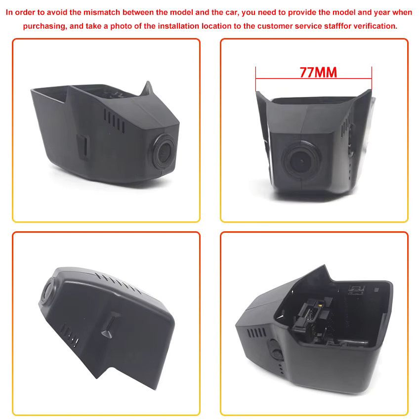 CARBAOHUI 4K Dash Cam für Cupra Formentor 2021-2025 mit WIFI, Vorne und Hinten, Schwarz - Bild 4