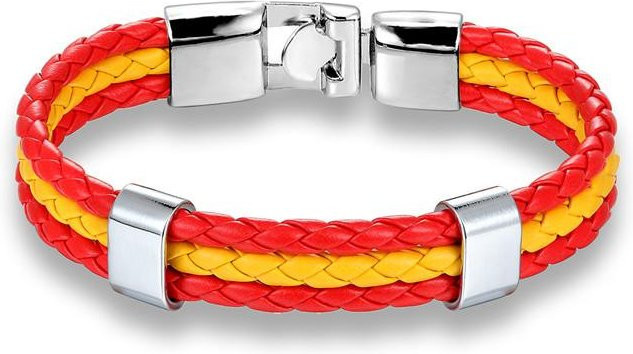 Lederarmband, Edelstahl, Bunt, Unisex - Bild 1