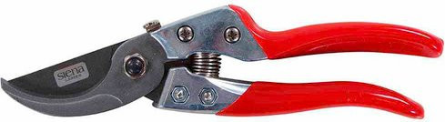 SIENA GARDEN Premium Bypass-Astschere CG1030 aus Stahl in Rot mit 22 mm Klingenlänge