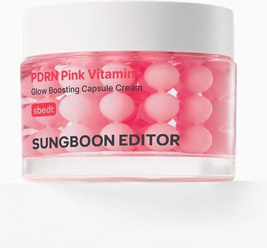 SUNGBOON EDITOR PDRN Rosa Vitamin Glow Boosting Kapselcreme, 50 ml, Trockene Haut - Bild 1