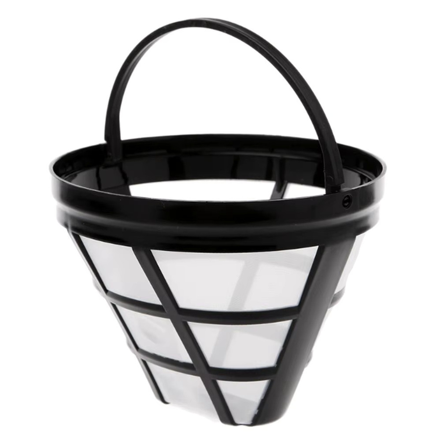 Wiederverwendbarer Kaffee-Filter aus Edelstahl und Nylon mit feinem Mesh-Sieb in Kegelform, erhältlich in Silber oder Schwarz - Bild 7