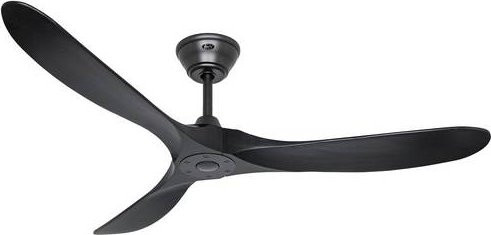 CasaFan ECO GENUINO 152 MS-MS Deckenventilator Schwarz Matt mit Fernbedienung und Winterbetrieb, Durchmesser: 152 cm, Höhe: 28,5 cm - Bild 1