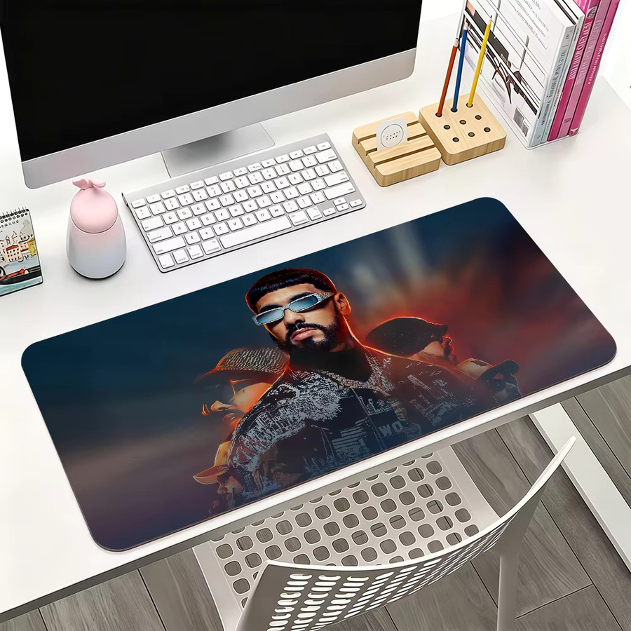 Anuel AA Mauspad Multicolor, großes rutschfestes und wasserdichtes Gaming-Mauspad mit genähtem Rand für Gaming, Büro und Alltag - Bild 5