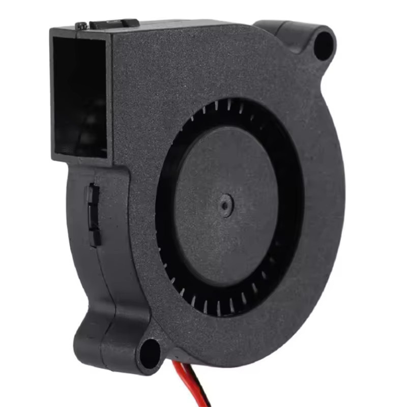 4 Stück 5015 Turbo-Lüfter bürstenlos 12 V und 24 V DC Gebläse 2-polig Schwarz B/T/H: 50 x 50 x 15 mm - Bild 2