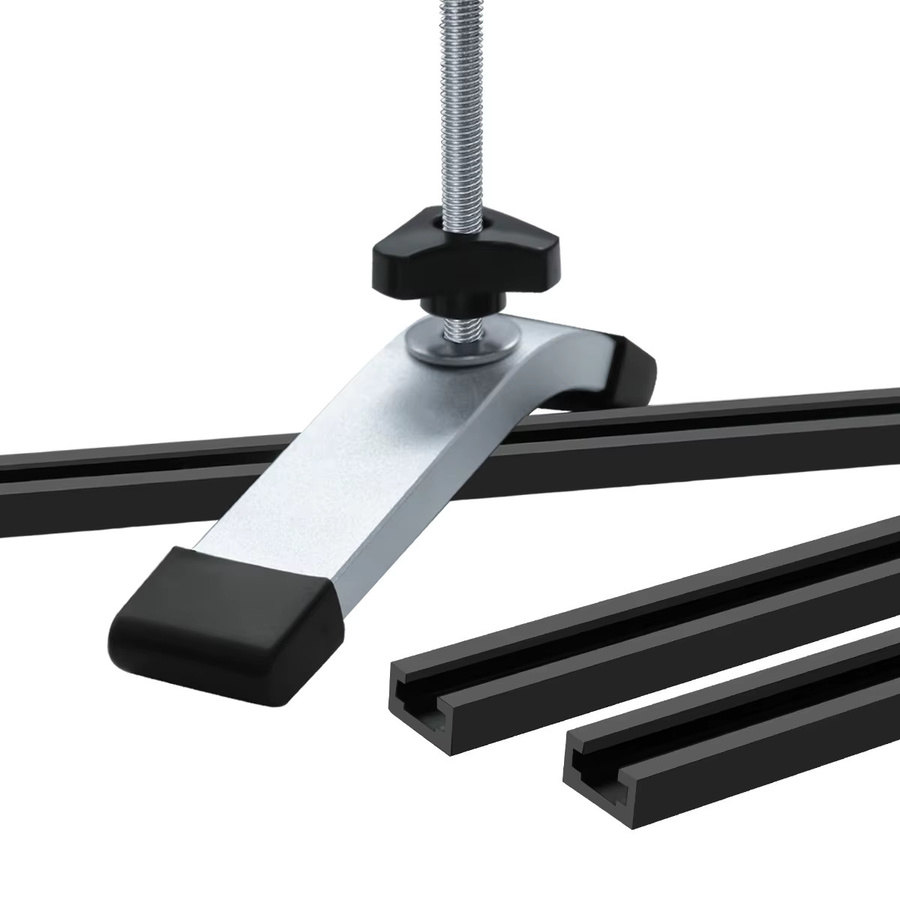 FNICEL 2 Stück T-Track Gehrungsschiene Jig aus Aluminiumlegierung in Schwarz für Router-Tisch und Bandsägen - Bild 4