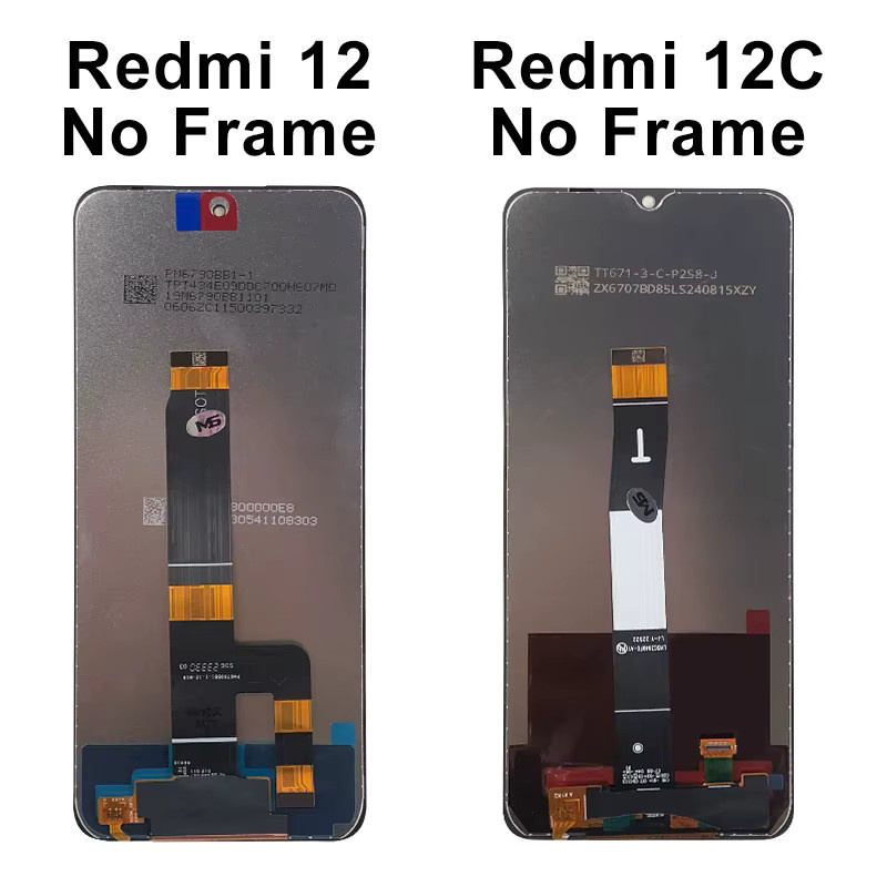 Xiaomi Redmi 12 12C LCD-Bildschirm mit Touch-Digitizer-Einheit und Rahmen in Schwarz, Ersatzdisplay für Poco C55 22120RN86G 22120RN86I - Bild 3
