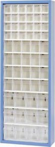 Hünersdorff MultiStore Magazin-Schrank aus einbrennlackiertem Stahlblech in Enzianblau - Bild 1