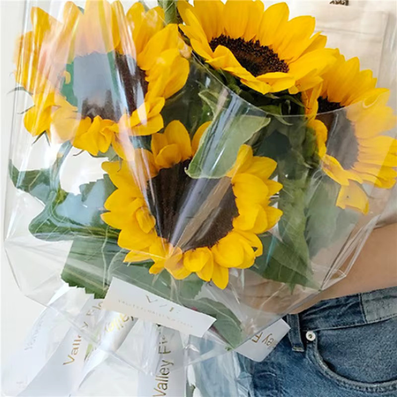 Transparente Zellophan-Verpackungsfolie für Blumensträuße und Geschenkkörbe - Bild 3