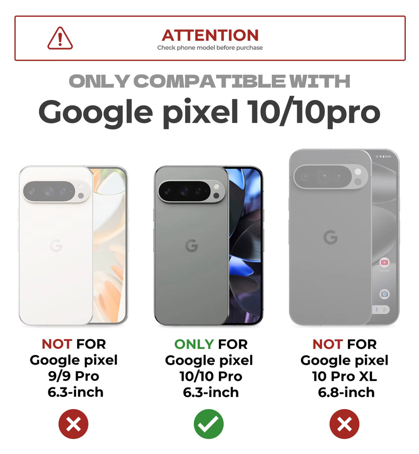 DEXNOR Schutzhülle für Google Pixel 10 und Pixel 10 Pro in Schwarz mit verschiebbarer Kameraabdeckung, integriertem Displayschutz und Ständer - Bild 6