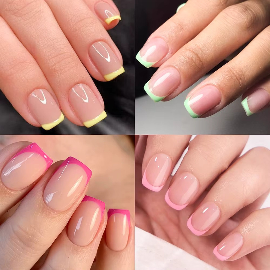 HotPress Künstliche Nägel, Pink, Glänzend, 120 Stück, Damen - Bild 3
