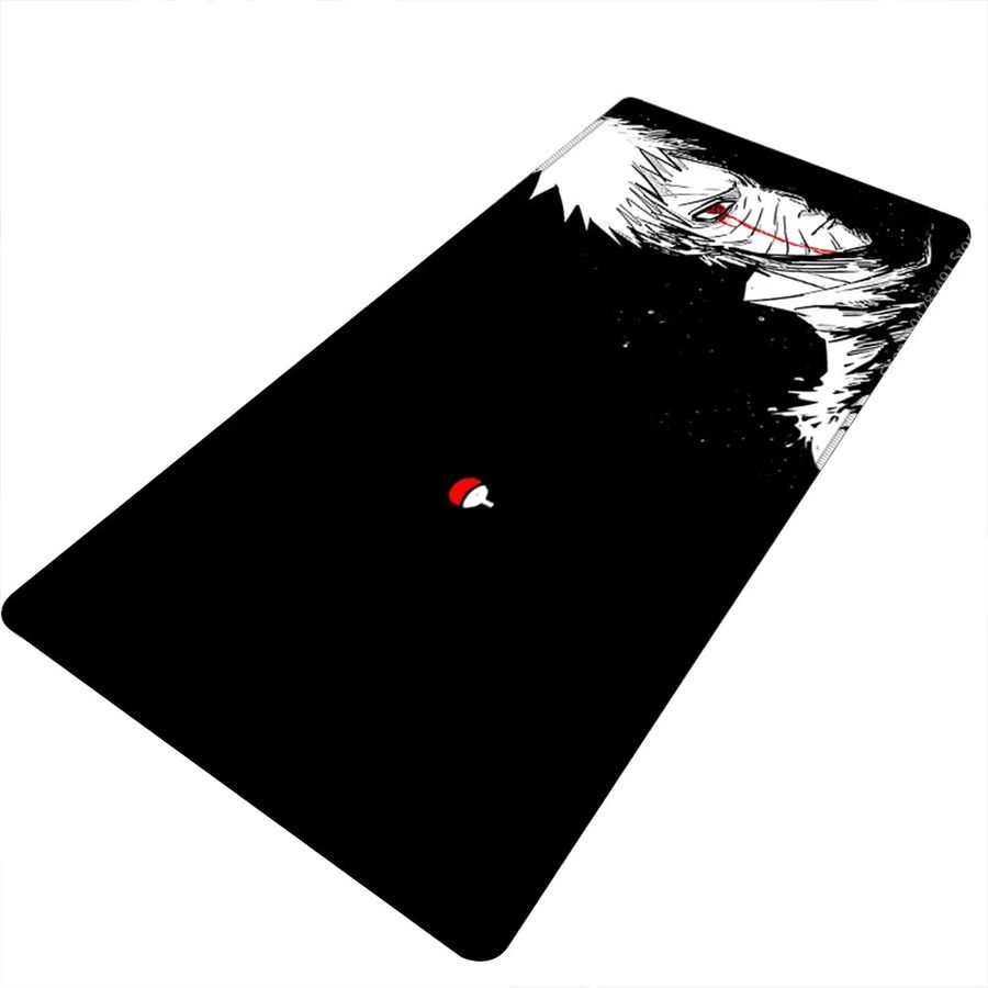 Bandai Anime Naruto Obito Uchiha Mask Mouse Pad in Schwarz als rutschfeste Gaming-Schreibtischunterlage für PC und Laptop - Bild 2