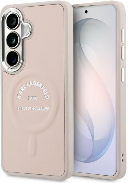 Karl Lagerfeld MagSafe-Hülle für Samsung Galaxy S26 mit Karl RSG Logo in Rosa - Bild 1