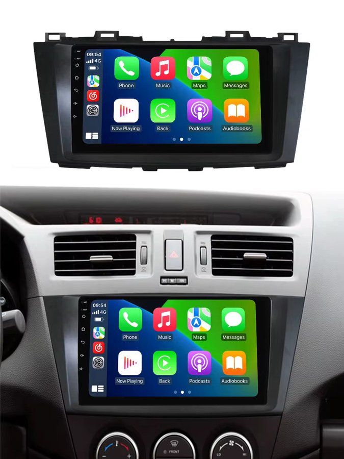 STRONGNAVI Android 14 Autoradio für Mazda 5 2010-2015 mit 9 Zoll IPS Bildschirm, GPS-Navigation, Wireless Carplay und Android Auto, Schwarz - Bild 6