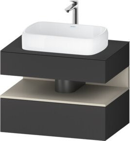 Duravit Waschtischunterschrank Qatego in Matt mit 1 Schublade, B/T/H: 80 x 55 x 60 cm - Bild 1