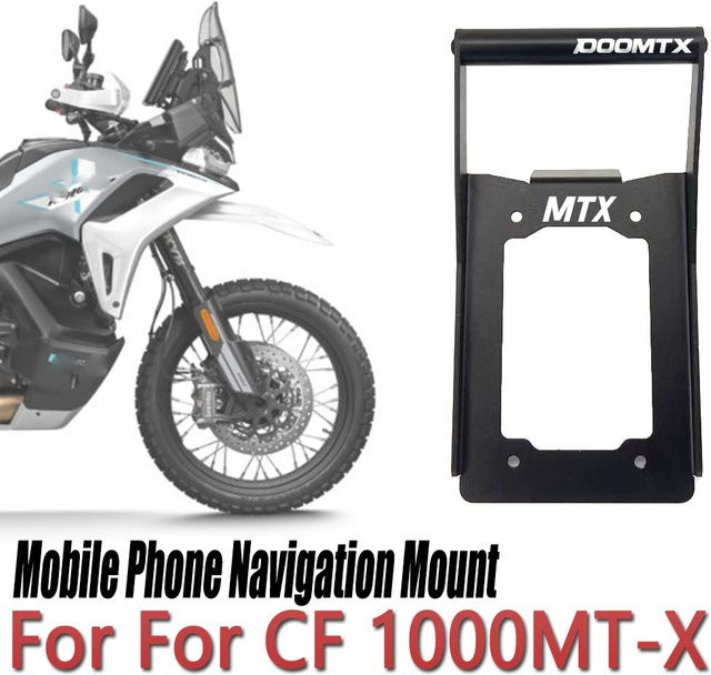 Motorrad-Navigationshalterung und Telefonständer für CF 1000MT-X in Schwarz - Bild 1