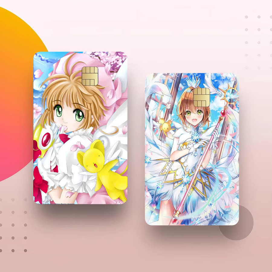 Card Captor Sakura Anime Aufkleber für Kreditkarten und Buskarten, Mehrfarbig - Bild 4