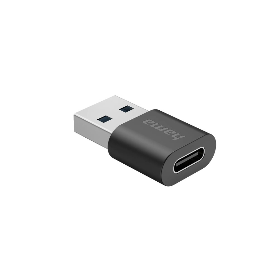 Hama USB-Adapter USB-A-Stecker auf USB-C-Buchse USB 3.2 Gen2 Schwarz 10 Gbit/s - Bild 2