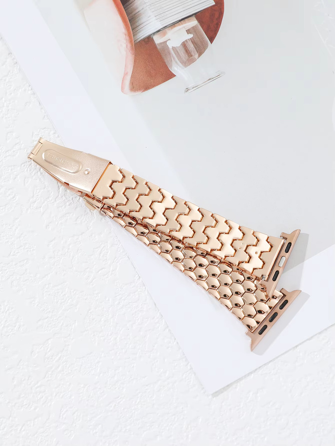 Uhrenarmband Edelstahl, Roségold, Damen - Bild 2