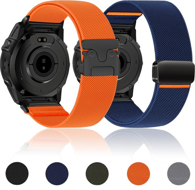 Garmin Uhrenarmband Nylon, Schwarz, Unisex - Bild 1