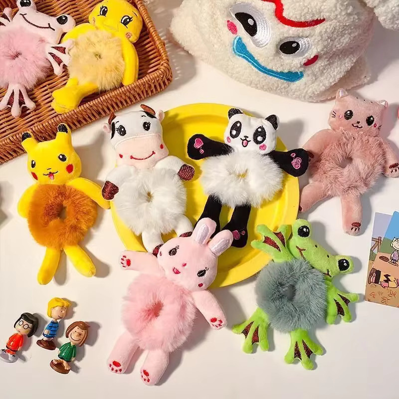 Haarring Frosch Plüsch, Grün, Damen - Bild 3
