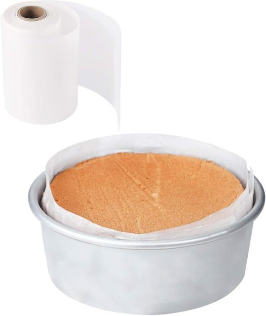 FEB.WIND Antihaftbeschichtete Kuchenform-Einlage als Backpapier-Rolle in Weiß, 20 m - Bild 1