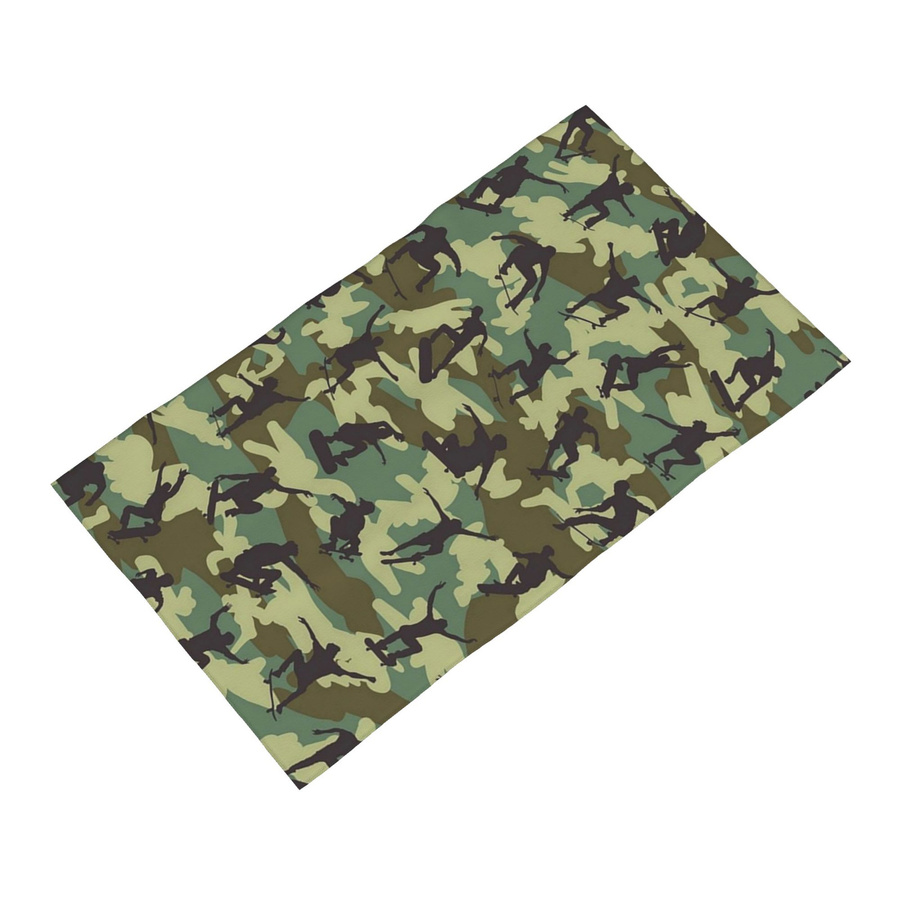 Creative Man Gesichtstuch Skater Camo Woodland aus Baumwolle, schnelltrocknend, B: 40 cm, H: 60 cm - Bild 3