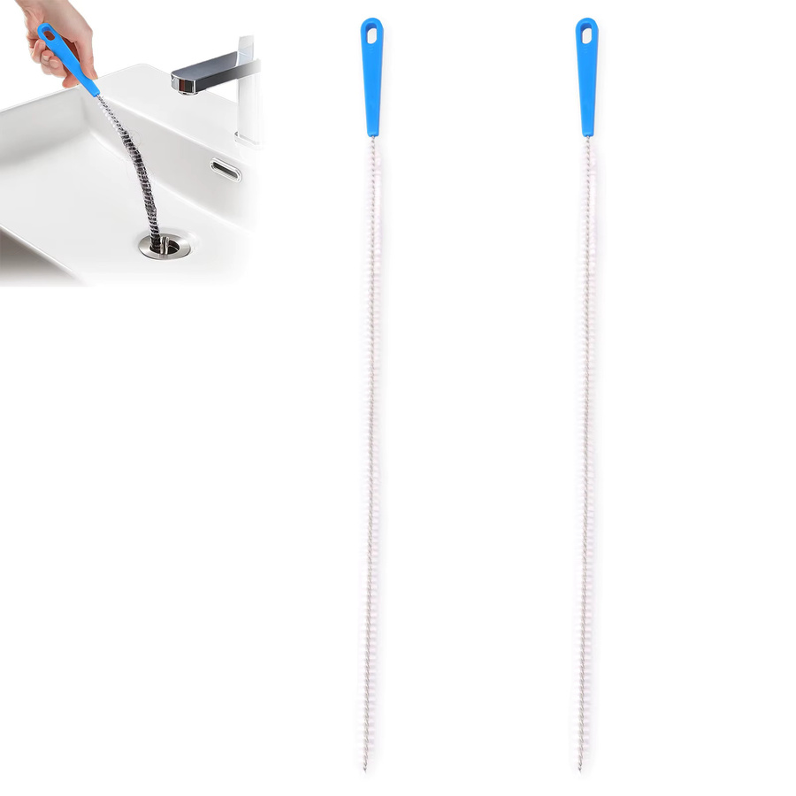 Willstar 2er-Set Flexible Rohrreinigungspinsel zur Haarentfernung für Waschbecken, Küche und WC - Bild 3