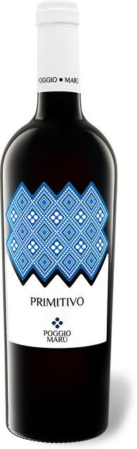 Poggio Maru Primitivo Salento IGP halbtrocken Rotwein 2023 0,75 l - Bild 1